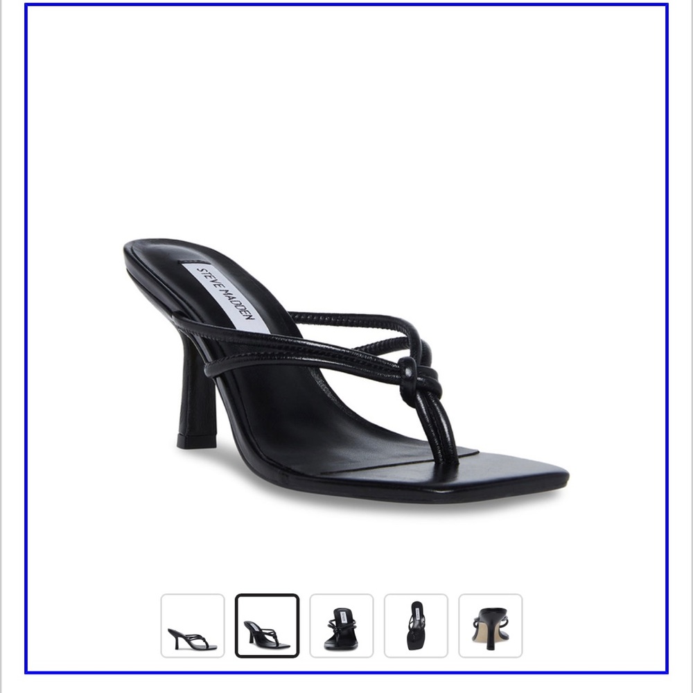 Steve Madden Blank Kitten Heal Sandal